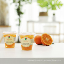 8oz lanche copo mandarim laranjas em xarope claro